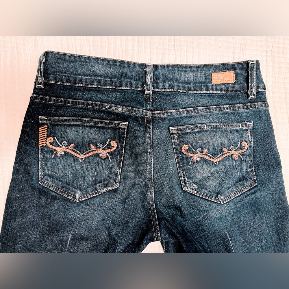 Paige Premium Denim Womens Jeans Hidden Hills Boot Cut Slightly Distressed Sz 30 - Picture 9 of 10